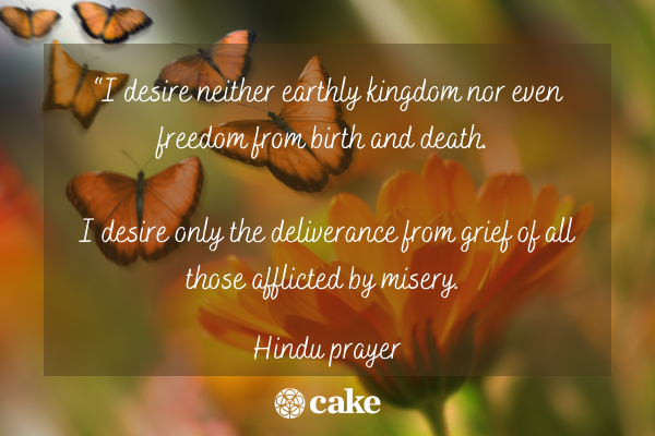 A Hindu Peace Prayer for the loss of a mother