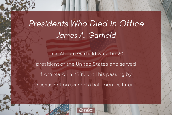 Presidents who died in office - James Garfield image