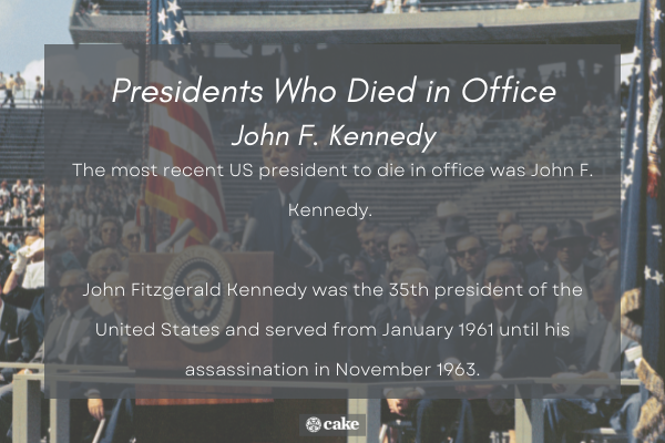 Presidents who died in office - John F. Kennedy image