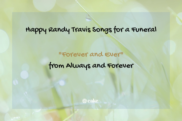 This image shows a example of an happy Randy Travis song