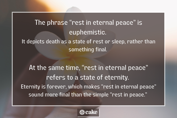 What does rest in eternal peace mean image