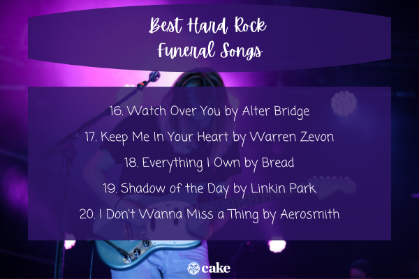 Best hard rock funeral songs image