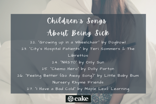Children's songs about being sick image