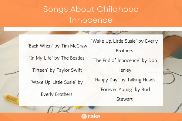 Songs about childhood innocence image