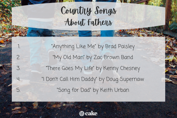 Country songs about fathers image