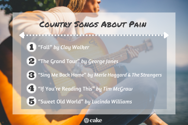 Country songs about pain image