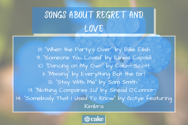 Songs about regret and love image