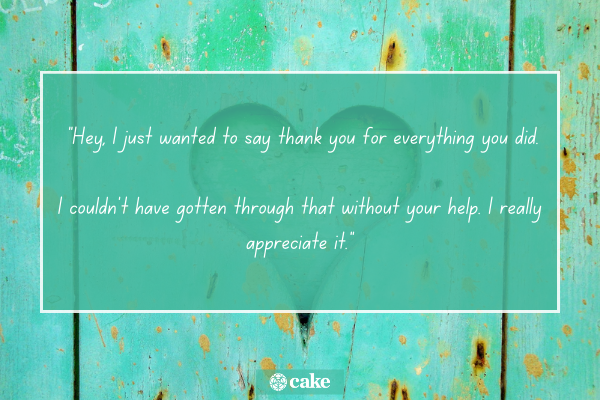 How to say thank you for helping me out in person image