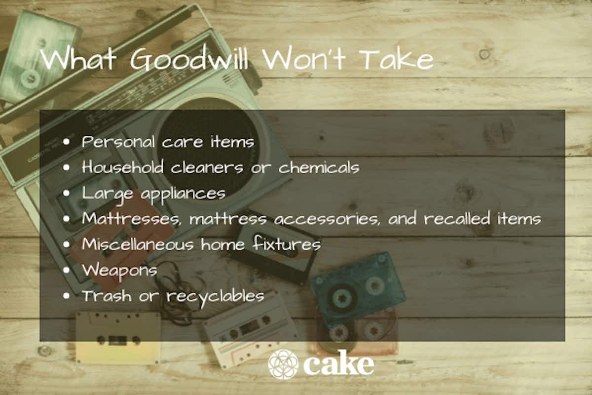 What Items Does Goodwill Not Accept? Things Goodwill Won't Take