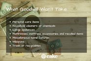 Complete List Of Donations Goodwill Does And Doesn t Take Cake Blog 