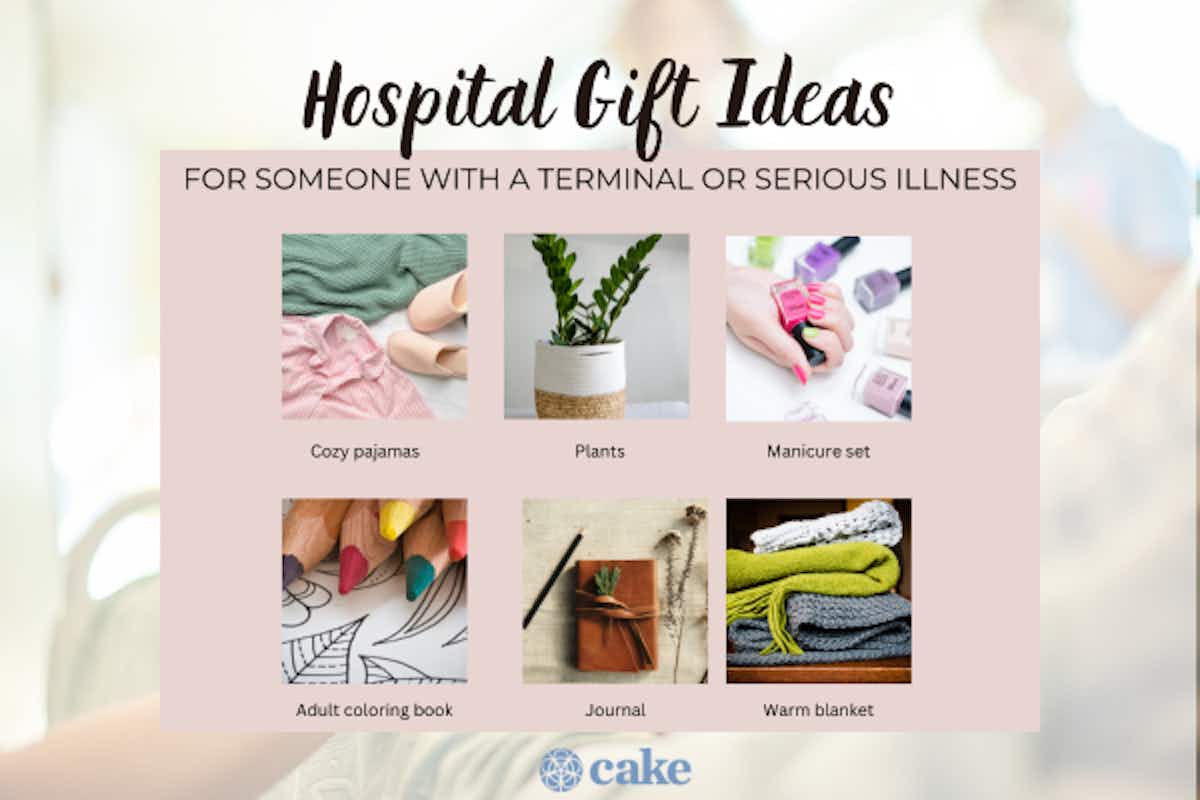 Graphic with gifts for someone with a terminal or serious illness