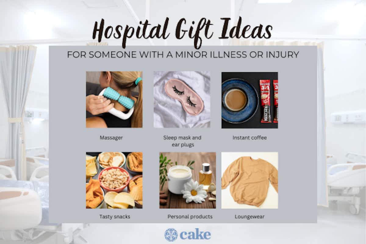 Graphic with gifts for a minor illness or injury