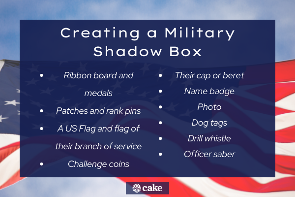 What to say instead of thank you for your service - creating a military shadow box
