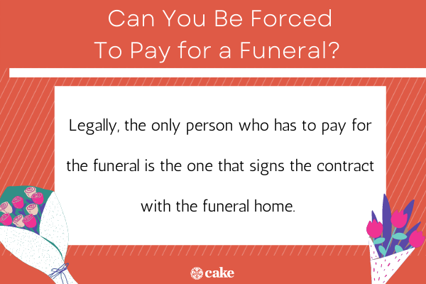 Can you be forced to pay for a funeral image